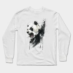 Angry panda Long Sleeve T-Shirt